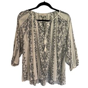 LOFT Ann Taylor Peasant Top Petite Large